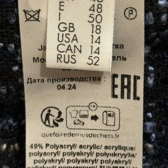 RABE TWEED CHECKED PATTERN JACKET. - Picture 8 of 9